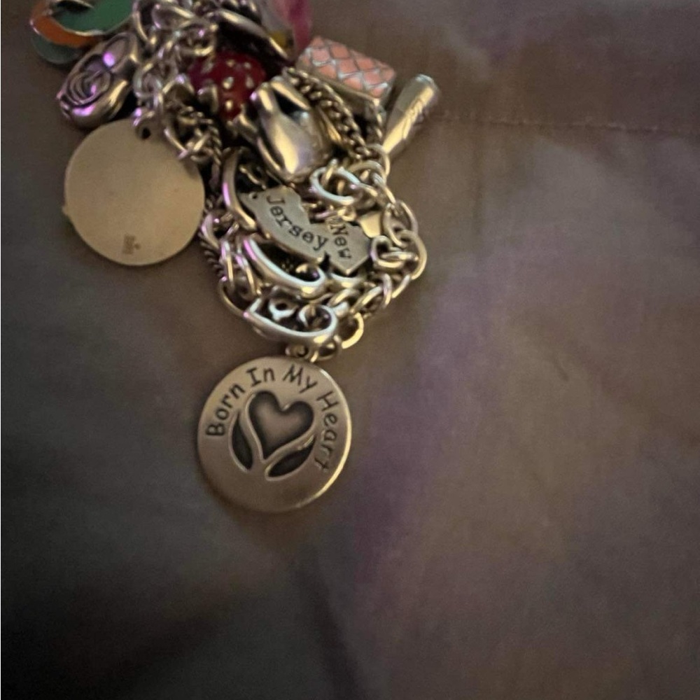James avery Born in my heart adoption charm